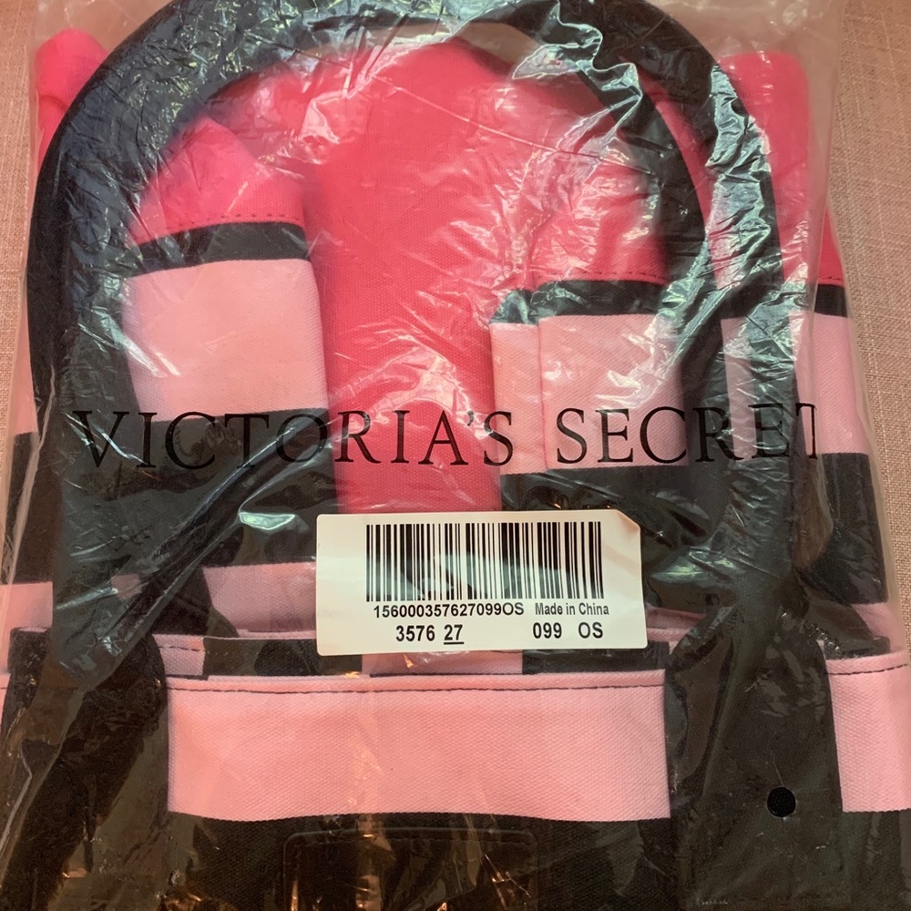 NWT Victoria’s Secret Canvas Tote - Picture 2 of 3